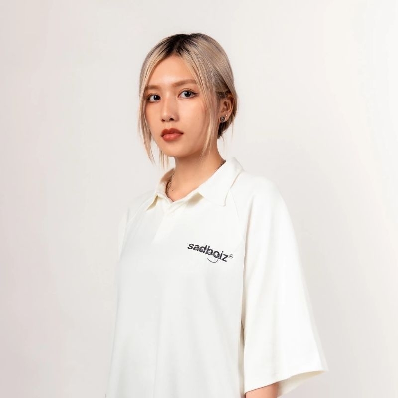 ÁO POLO SADBOIZ LOWKEY TRẮNG