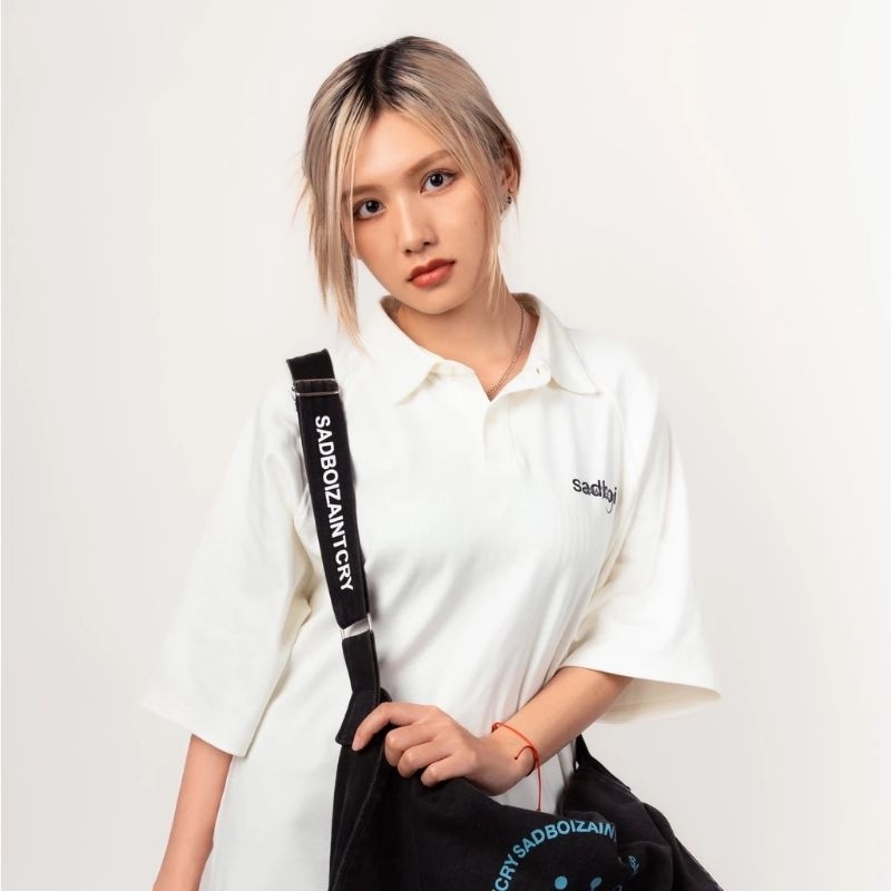 ÁO POLO SADBOIZ LOWKEY TRẮNG