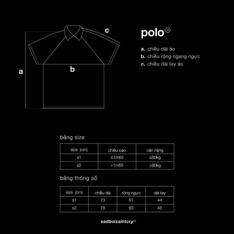 ÁO POLO SADBOIZ LOWKEY TRẮNG