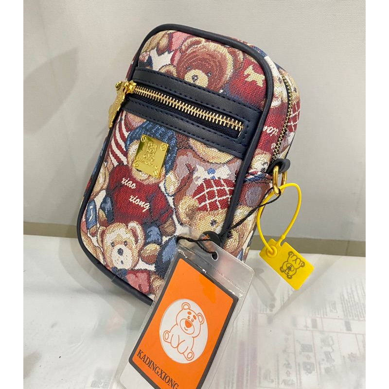 Túi Đeo chéo điện thoại nam nữ hình gấu chính hãng Kadingxiong loại đẹp