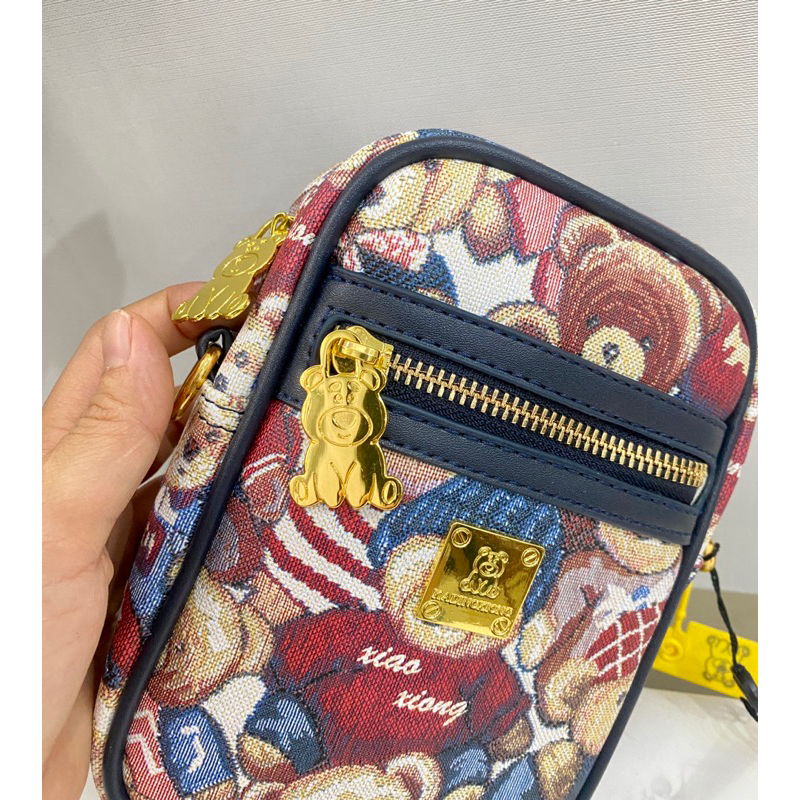 Túi Đeo chéo điện thoại nam nữ hình gấu chính hãng Kadingxiong loại đẹp