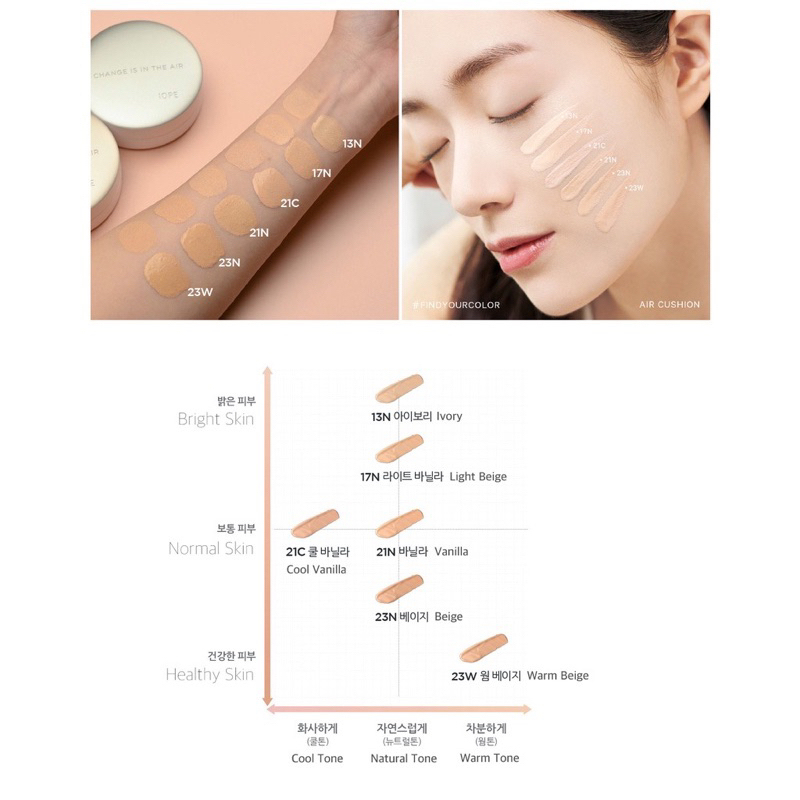 Phấn Nước Iope Air cushion cover 15G