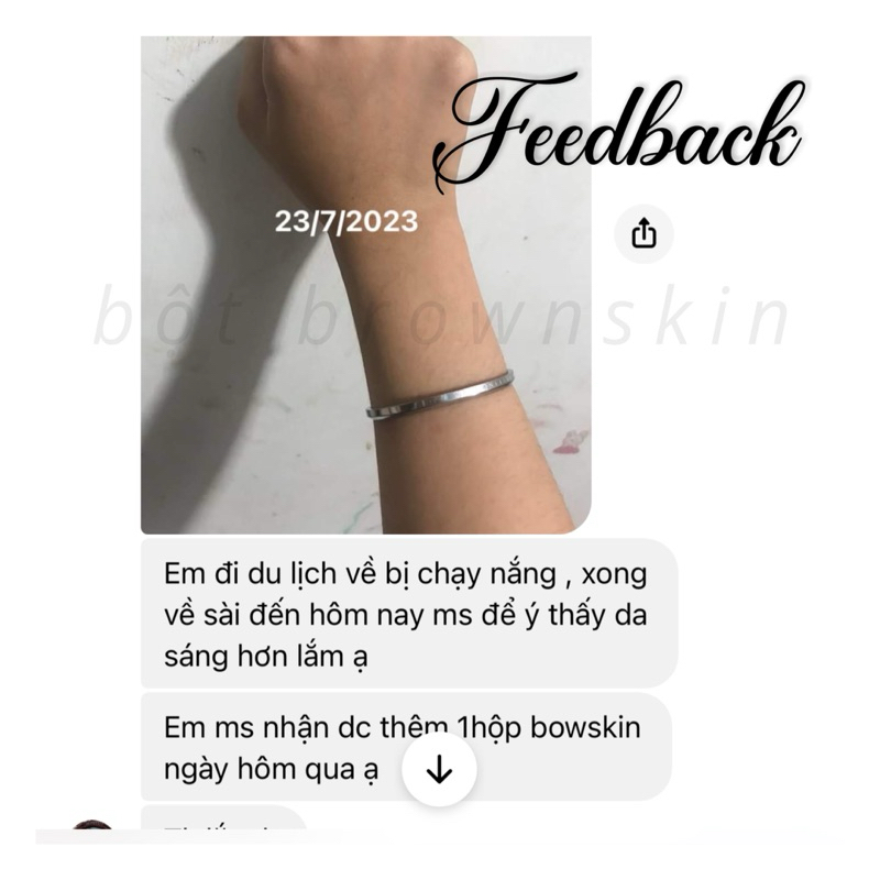 Bột Tắm Dưỡng Trắng Da Nhả Nắng Cơ Thể Brown Skin Handmade Cho Body