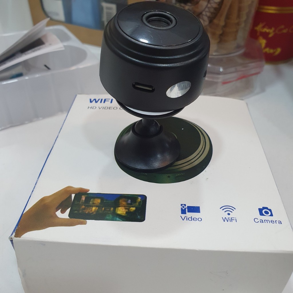 Camera Không Dây Kết Nối wifi điện thoại từ xa góc quay 120 độ Full HD 1080P.
