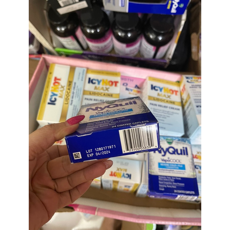 Thanh lý nyquil viên giảm ho hạ sốt date 4-2024