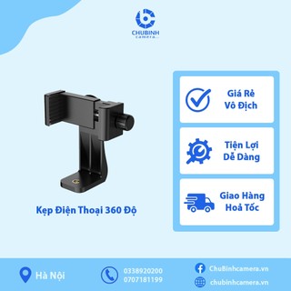 Kẹp điện thoại Xoay 360 độ - Dùng cho chụp ảnh, selfie, quay tiktok, giải trí
