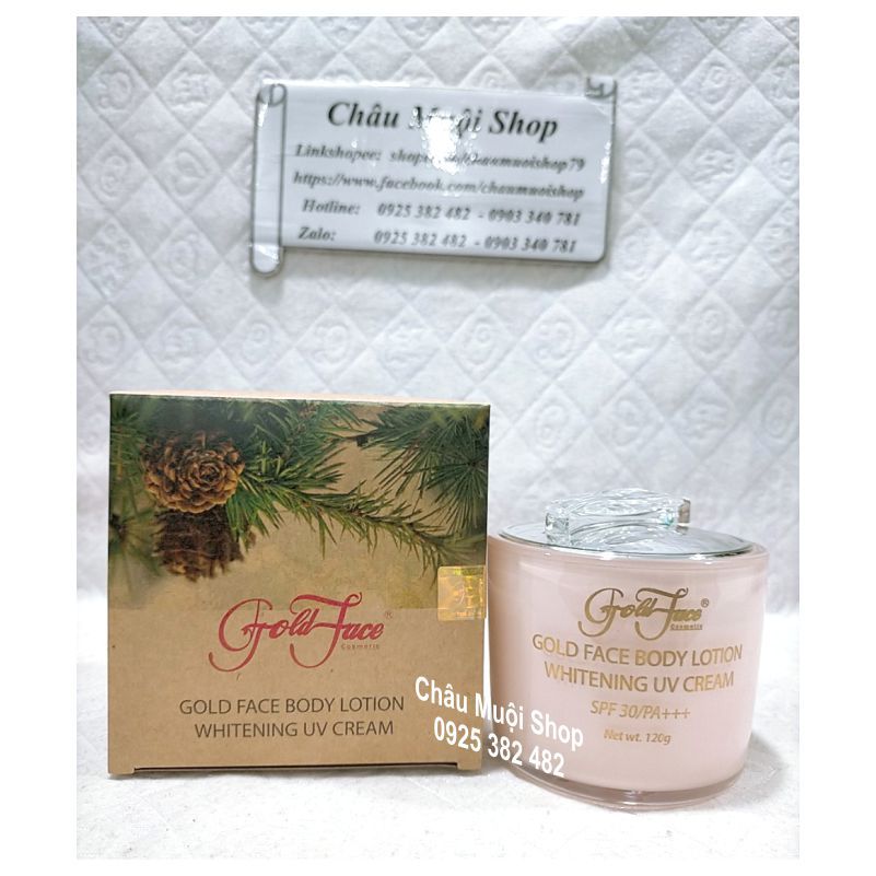 🌹KEM DƯỠNG DA TRẮNG DA TOÀN THÂN GOLD FACE BODY LOTION WHITENING UV CREAM