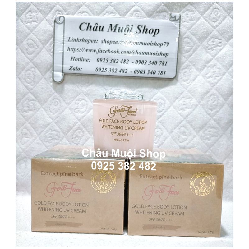 🌹KEM DƯỠNG DA TRẮNG DA TOÀN THÂN GOLD FACE BODY LOTION WHITENING UV CREAM