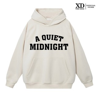Áo Hoodie nỉ The Xide in hình A QUIET form unisex nam nữ chất nỉ bông dày dặn