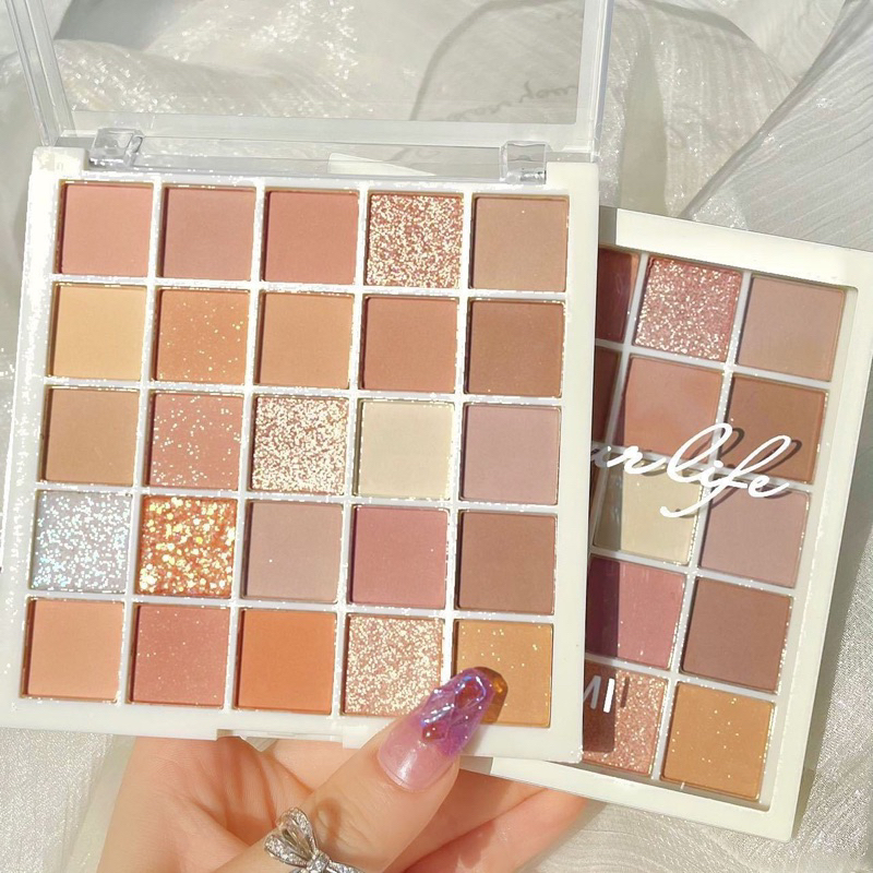 Bảng phấn Mắt 25 Ô tông màu nâu cam vàng nhũ Siêu HOTTREND | BigBuy360 - bigbuy360.vn