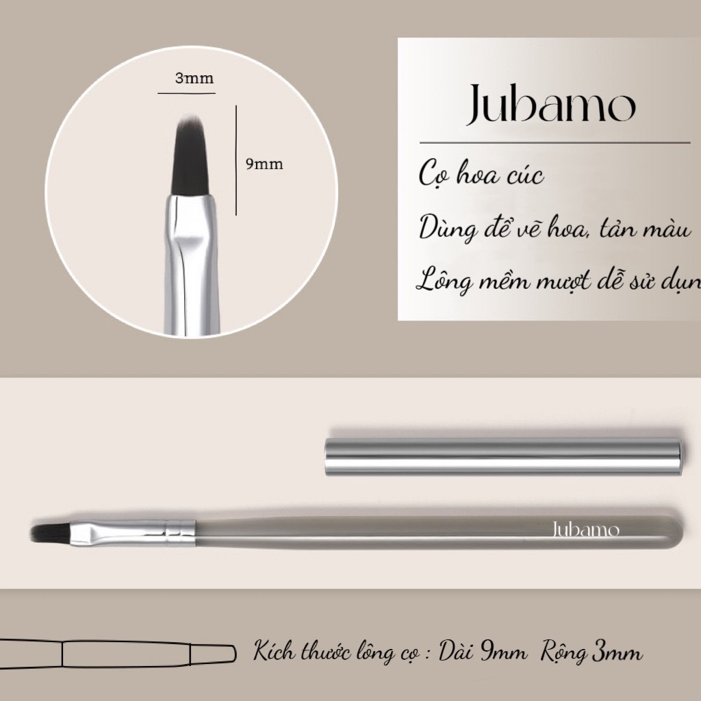 Cọ nail các loại kẻ nét kẻ caro cọ đắp gel cọ màu nước cọ hoa cúc lông cao cấp-Cọ jumbamo