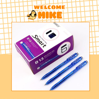 Bút bi xanh B13 siêu trơn loại đầu ngòi 1.0mm cao cấp - Viết bi xanh - MIKE STORE