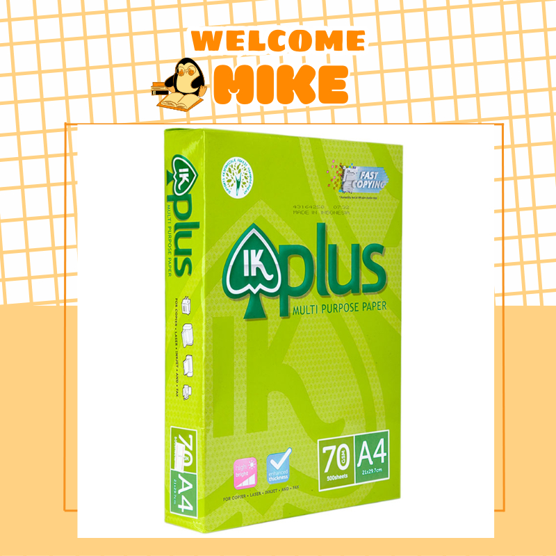 GIẤY IN IK PLUS A4 (70 gsm/ 500 tờ) - MIKE STORE
