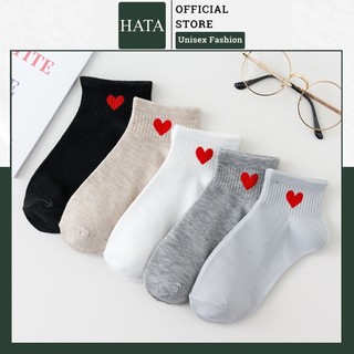 Tất Vớ Mang Giày Nữ Cổ Trụ Trái Tim Thời Trang Cực Hot