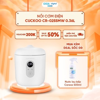 Nồi Cơm Điện Cuckoo CR-0255MW 0.36L - Nồi Cơm Mini Nội Địa Hàn Quốc Nấu Cơm Thơm Dẻo Bảo Hành 12 Tháng