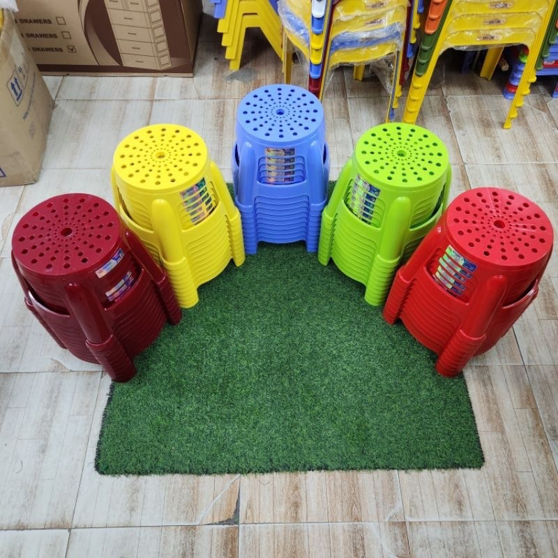 ghế lùn mặt lưới tròn qui phúc (chống trượt ),ghế  đẩu lùn mặt lưới ,ghế nhựa trà chanh ,ghế đẩu lùn