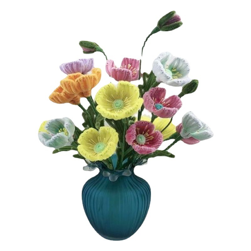 Set 200 Kẽm nhung loại 1 tên màu sắc bất ổn  - Bông dày làm hoa, đồ trang trí handmade, Dây kẽm lông làm đồ chơi thủ côn