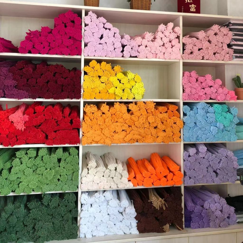 Set 200 Kẽm nhung loại 1 tên màu sắc bất ổn  - Bông dày làm hoa, đồ trang trí handmade, Dây kẽm lông làm đồ chơi thủ côn