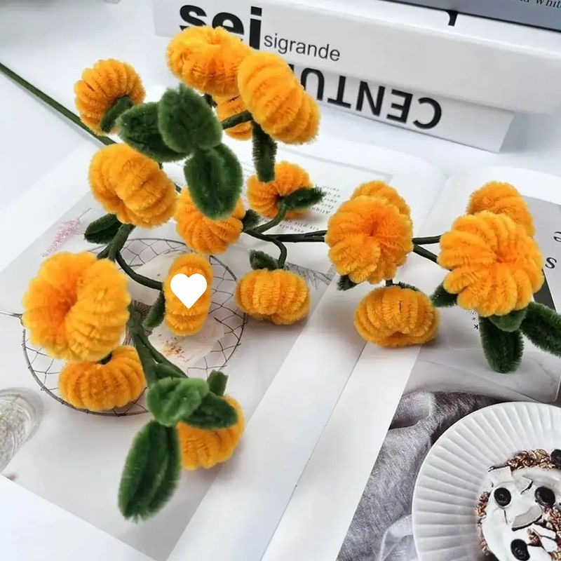 Set 200 Kẽm nhung loại 1 tên màu sắc bất ổn  - Bông dày làm hoa, đồ trang trí handmade, Dây kẽm lông làm đồ chơi thủ côn