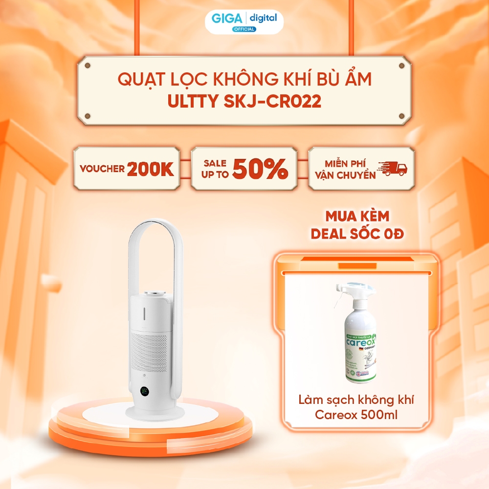 Quạt lọc không khí bù ẩm Ultty SKJ-CR022 - BH 12 Tháng