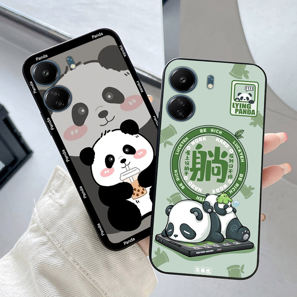 Ốp lưng xiaomi redmi 13c in hình gấu trúc panda cute