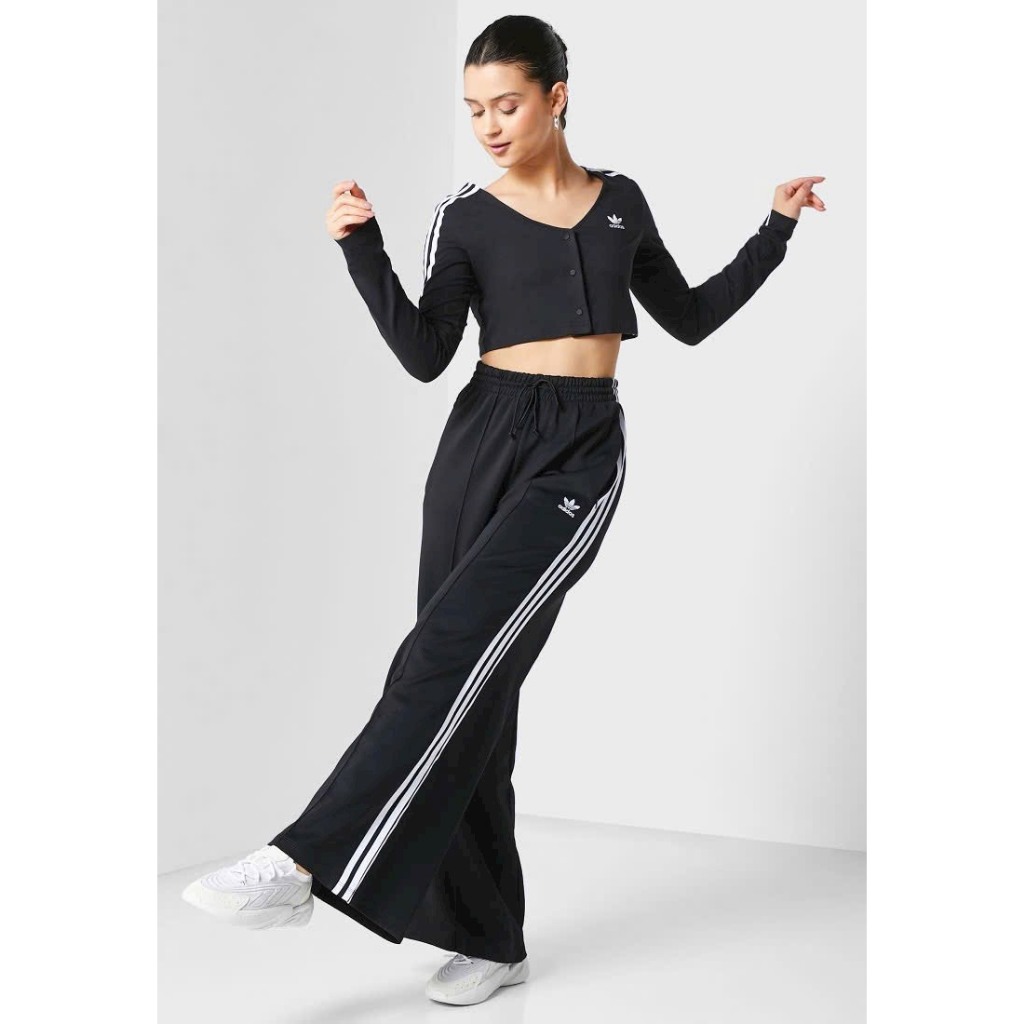 Set áo croptp quần xuông nữ Adidas