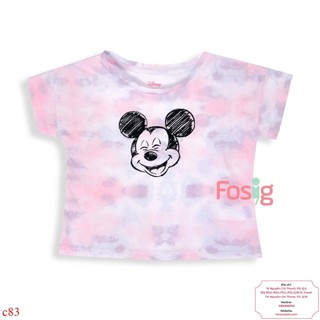 Áo thun croptop tay ngắn bé gái dnbg - loang màu micky