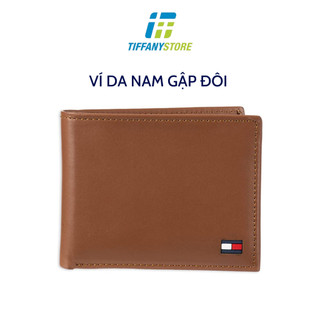 Ví nam Tommy Hilfiger Men's Leather Wallet, British Tan - 31TL22X046 Ví da gập đôi - Hàng chính hãng - Nhập tại Mỹ