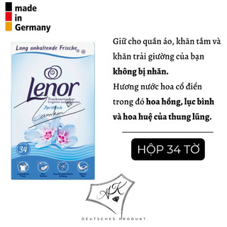 [ Hàng Đức ] Giấy thơm quần áo Lenor - nội địa Đức - hộp 34 miếng