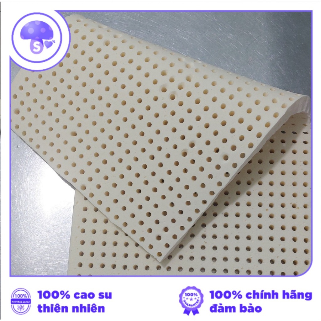Nệm 80x120x2.5 (100% cao su thiên nhiên)