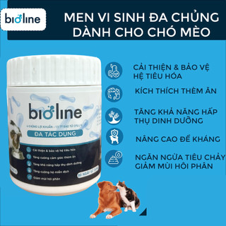 3 hũ men vi sinh cho chó mèo BIOLINE MBR9 40g tăng đề kháng, tăng men tiêu hóa gây thèm ăn hỗ trợ giảm tiêu chảy táo bon