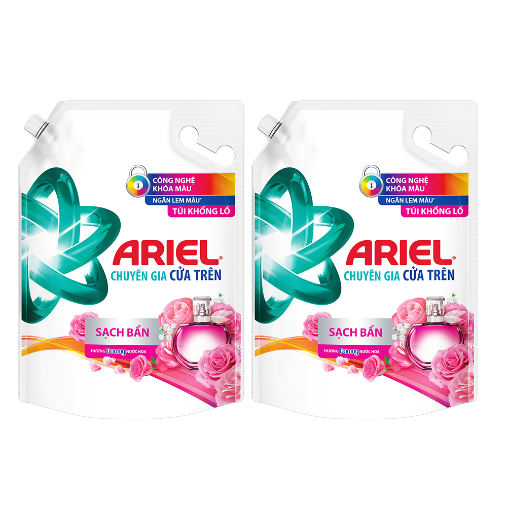 Combo 2 Túi Nước Giặt ARIEL Chuyên Gia Cửa Trên Hoa Oải Hương 3.9KG/túi