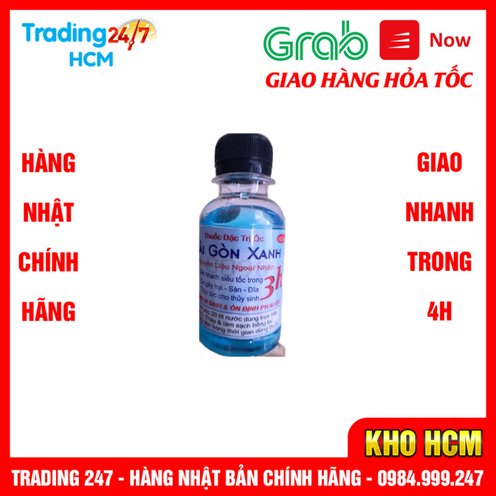 Thuốc Diệt Ốc Hại Cho Hồ Thủy Sinh ,Cá Cảnh Sài Gòn Xanh 100ml