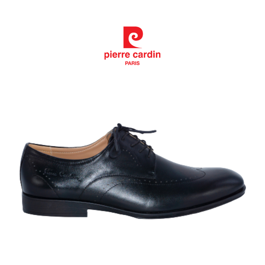 Giày tây nam Pierre Cardin derby có dây, chất liệu da bò thật cao cấp, đế cao su - 770