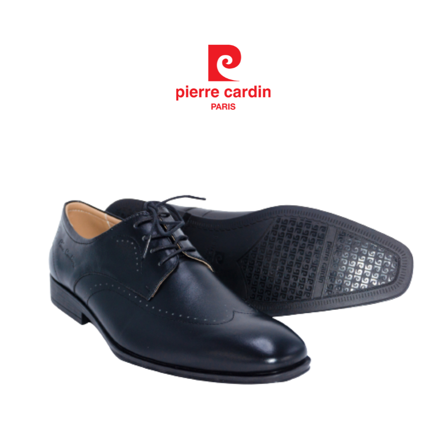 Giày tây nam Pierre Cardin derby có dây, chất liệu da bò thật cao cấp, đế cao su - 770