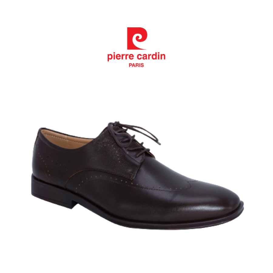 Giày tây nam Pierre Cardin derby có dây, chất liệu da bò thật cao cấp, đế cao su - 770