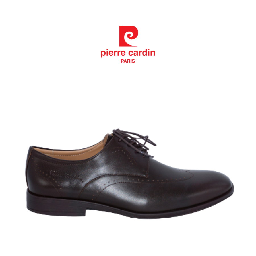 Giày tây nam Pierre Cardin derby có dây, chất liệu da bò thật cao cấp, đế cao su - 770