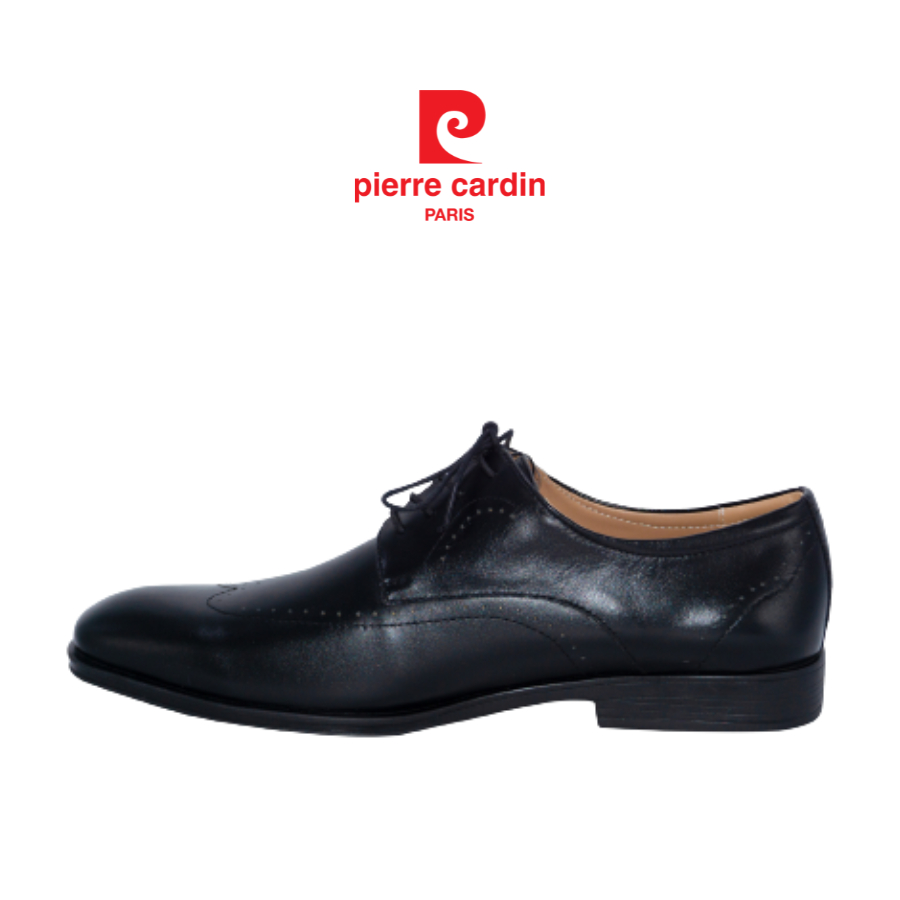 Giày tây nam Pierre Cardin derby có dây, chất liệu da bò thật cao cấp, đế cao su - 770
