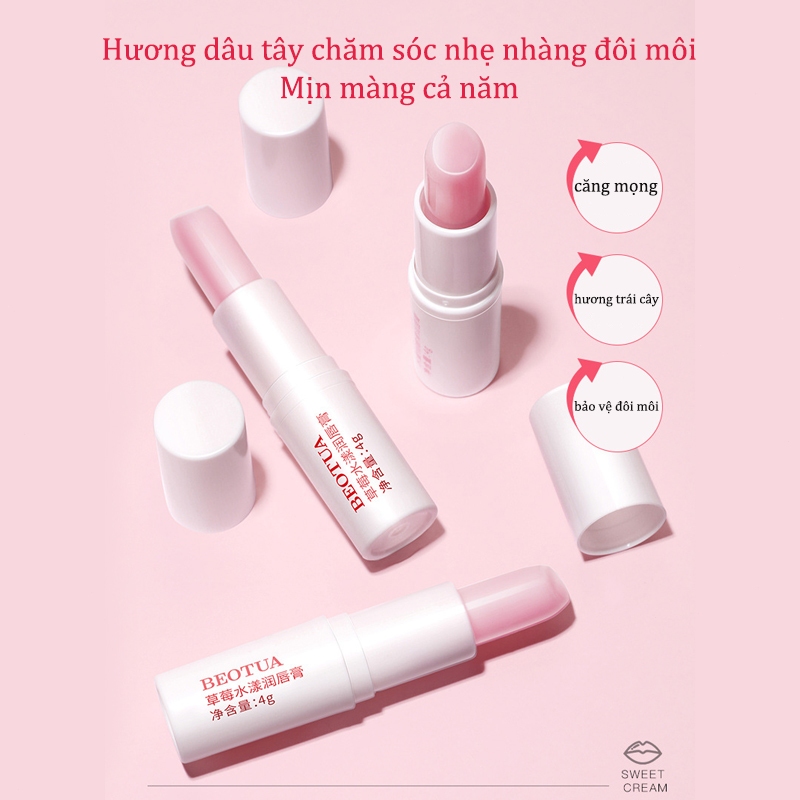 Son dưỡng môi dưỡng ẩm trái cây Vaseline thu đông chống khô môi dưỡng ẩm dưỡng ẩm môi son dưỡng môi