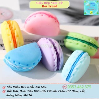 Bánh macaron sticker 3d jibbitz trang trí dép crocs mẫu mới dễ thương gắn sục cross sục nữ dép cá sấu có sẵn nút gắn
