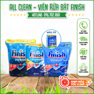 Viên rửa bát 💥 hàng loại 1 💥 finish all in 1 viên tổng hợp 3 in 1, all in one 86 viên nhập khẩu đức