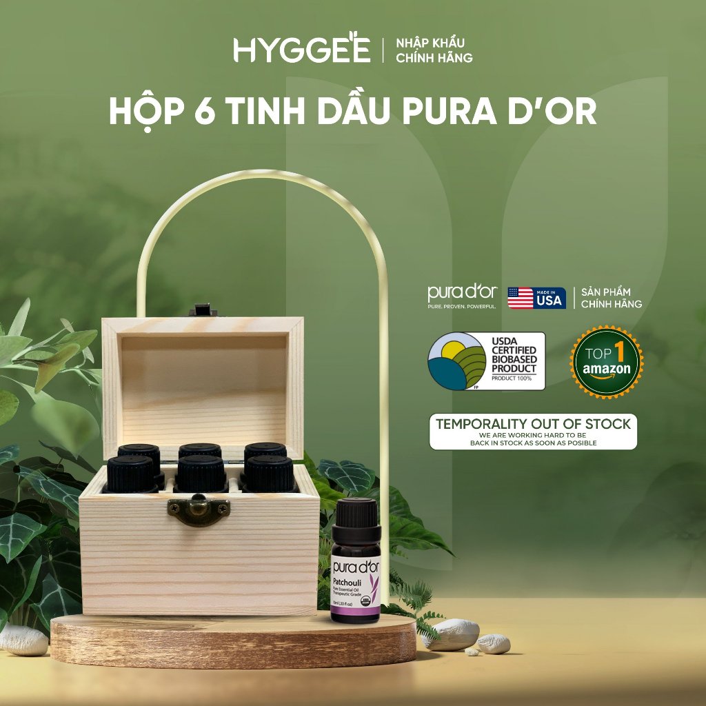 Tinh dầu PURA DOR 16 lọ Sweet Essential Oil Organic Thư Giãn, Giải Tỏa Căng Thẳng Hữu Cơ Thuần Chay Tự Nhiên