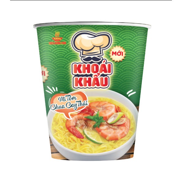 Thùng 24 ly Mì Tôm Chua Cay Thái Khoái Khẩu 65gr/ly