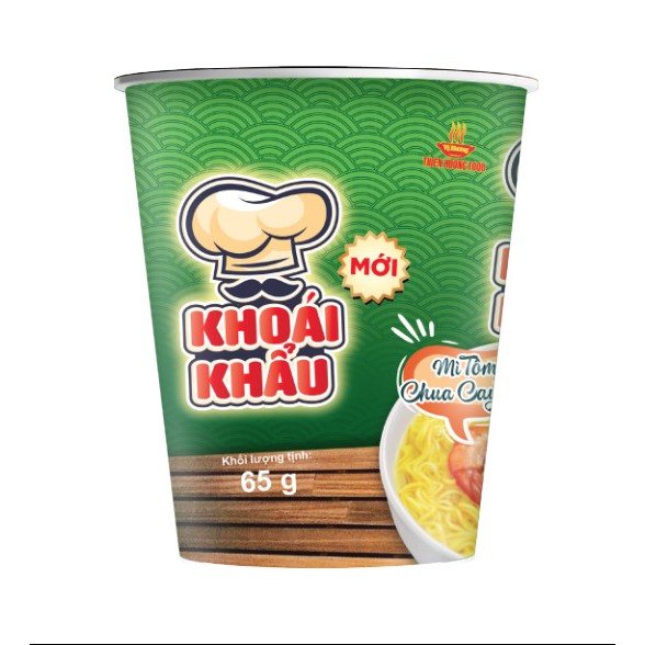 Thùng 24 ly Mì Tôm Chua Cay Thái Khoái Khẩu 65gr/ly