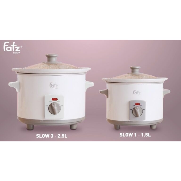 Nồi nấu chậm 1.5L SLOW 1 Fatzbaby B9015MH  cho bé