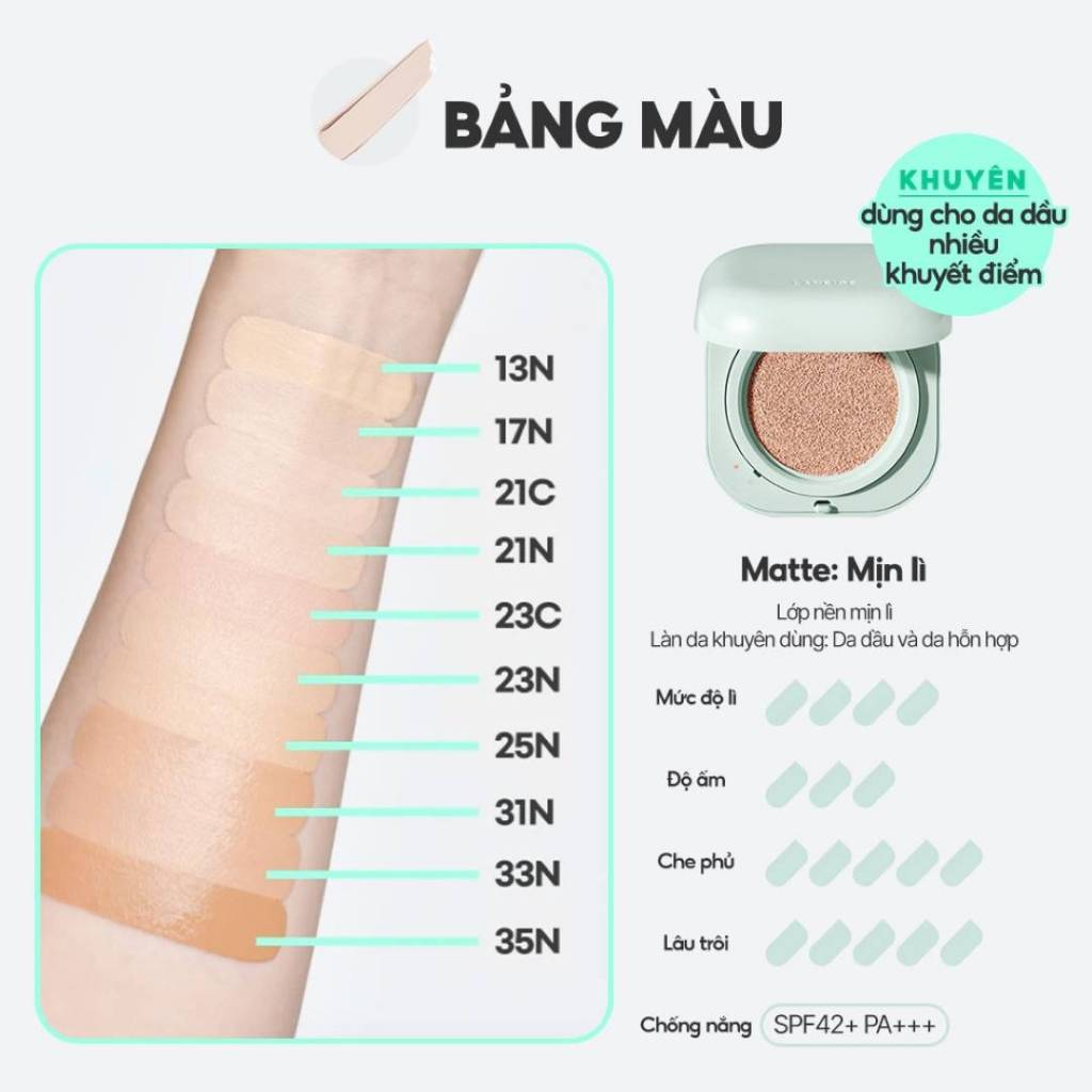 Phấn Nước Laneige Cho Lớp Nền Mịn Lì 24H Hasaki Sản Phẩm Chính Hãng