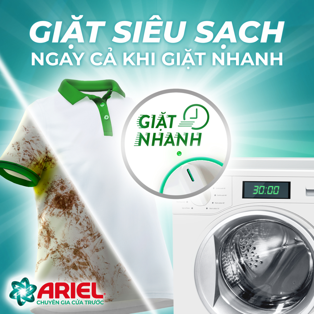 Combo thơm mát gồm nước giặt Ariel cửa trước nắng sớm 3.2kg, nước xả Downy Đam mê 3.5L & xịt vải Downy đam mê 370ml