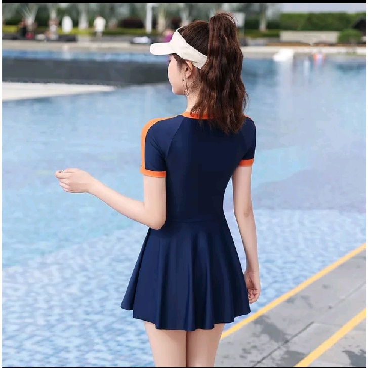 Bikini đi biển đồ bơi nữ liền thân váy rời mảnh váy tắm biển chèo sup tay ngắn & tay dài khóa kéo Hàn Quốc PALDORA082 | BigBuy360 - bigbuy360.vn