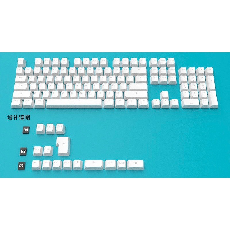 Keycap PBT Pudding nút bàn phím cơ xuyên led nhiều màu phù hợp các loại bàn phím cơ phổ thông | 119 nút