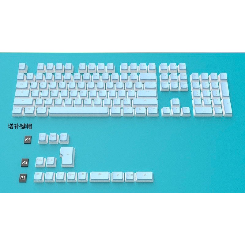 Keycap PBT Pudding nút bàn phím cơ xuyên led nhiều màu phù hợp các loại bàn phím cơ phổ thông | 119 nút